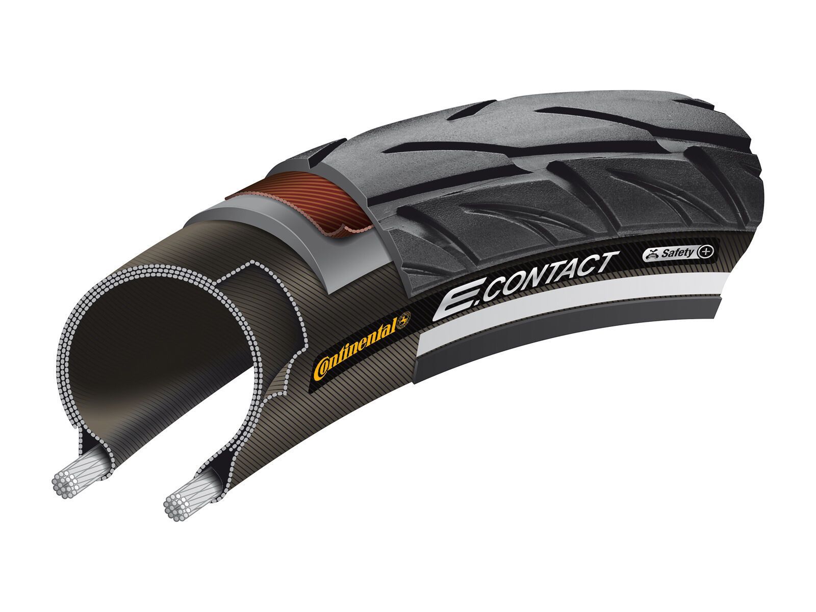 Continental E.Contact SafetyPlusBreaker, 28 Zoll, black-reflex - Bild 3