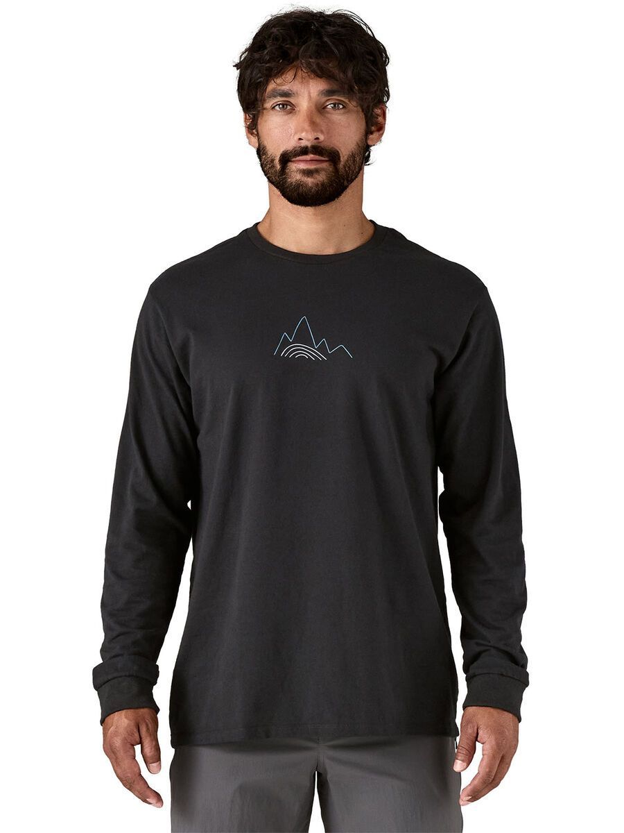 Patagonia Men's Long-Sleeved Berm Logo Responsibili-Tee, black - Bild 3