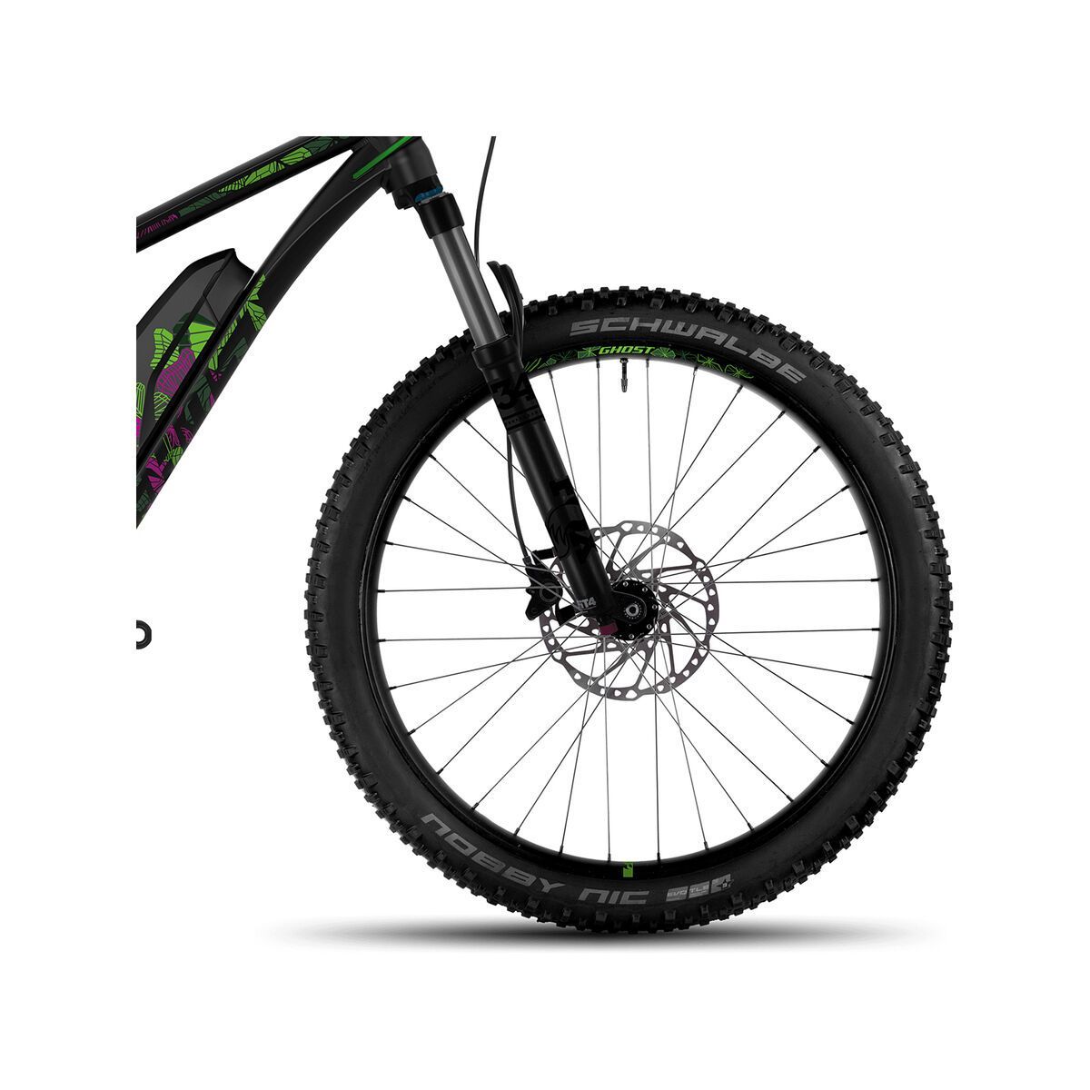 Ghost Hybride Lanao FS 6 AL, night black/riot green/dark fuchsia pink - Bild 2