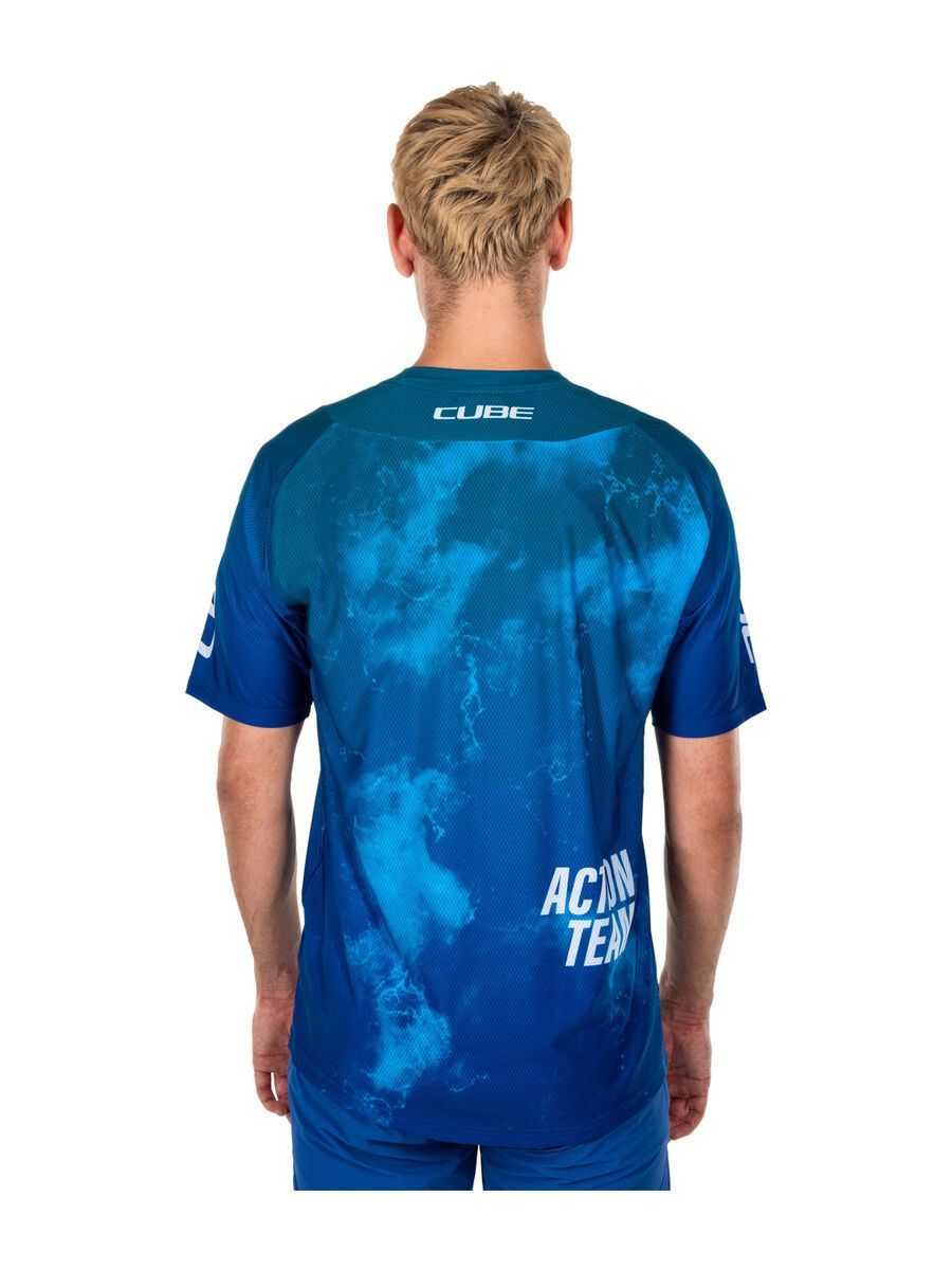 Cube MTB Trikot X Actionteam kurzarm, blue´n´green - Bild 7