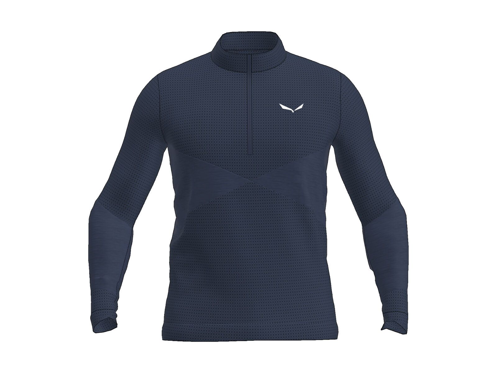 Salewa Zebru Responsive Half-Zip T-Shirt Herren, pond blue - Bild 1