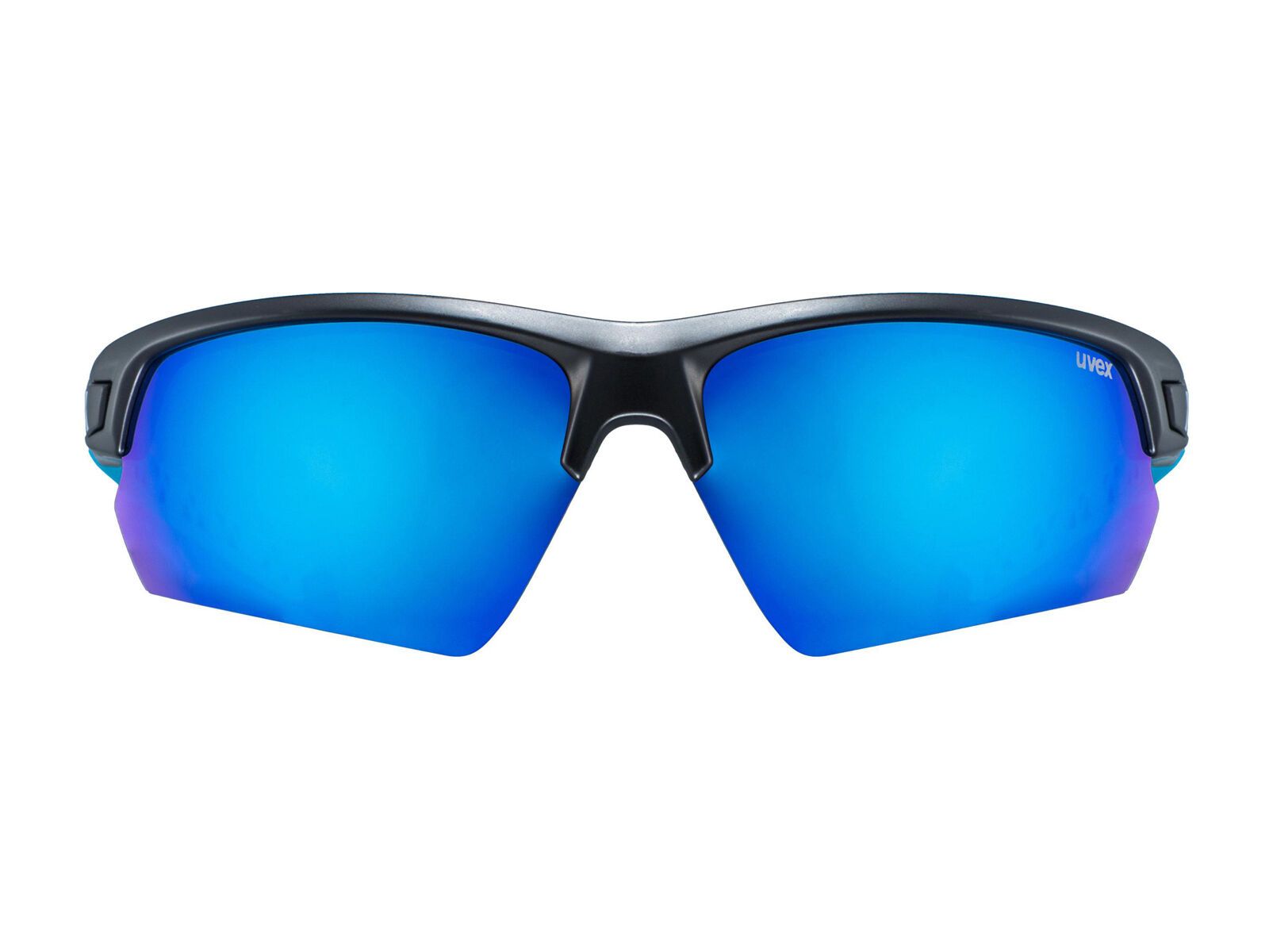 uvex sportstyle 224, black mat blue/Lens: mirror blue - Bild 3