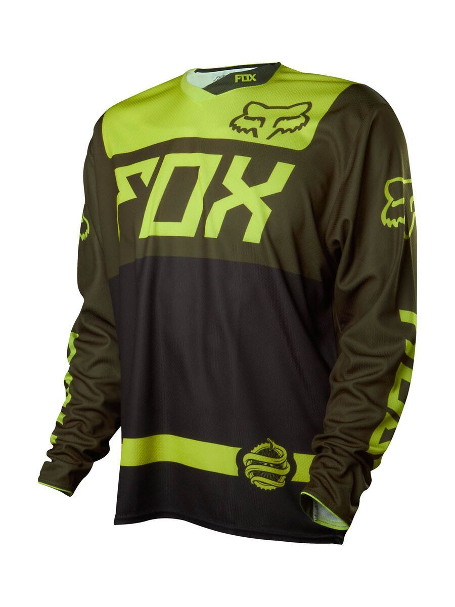 Fox Demo LS Jersey, fatigue green - Bild 1