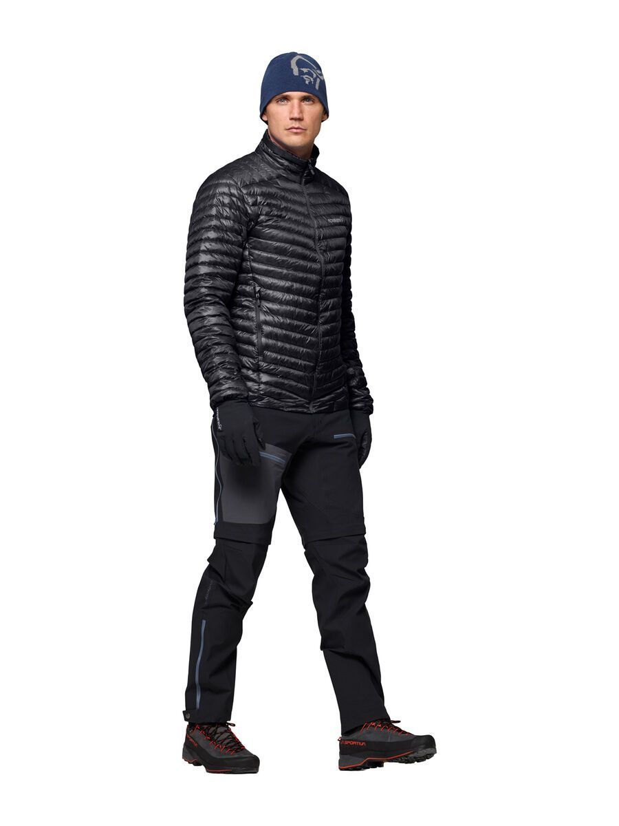 Norrona trollveggen down800 super light Jacket M's, caviar black - Bild 5