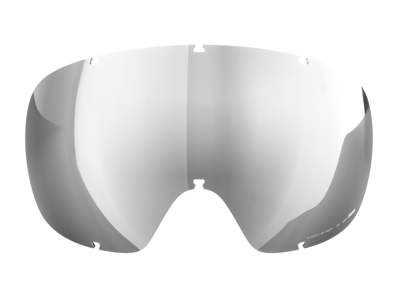 POC Fovea/Fovea Race Lens, Clarity Hi. Int./Sunny Silver - Bild 1
