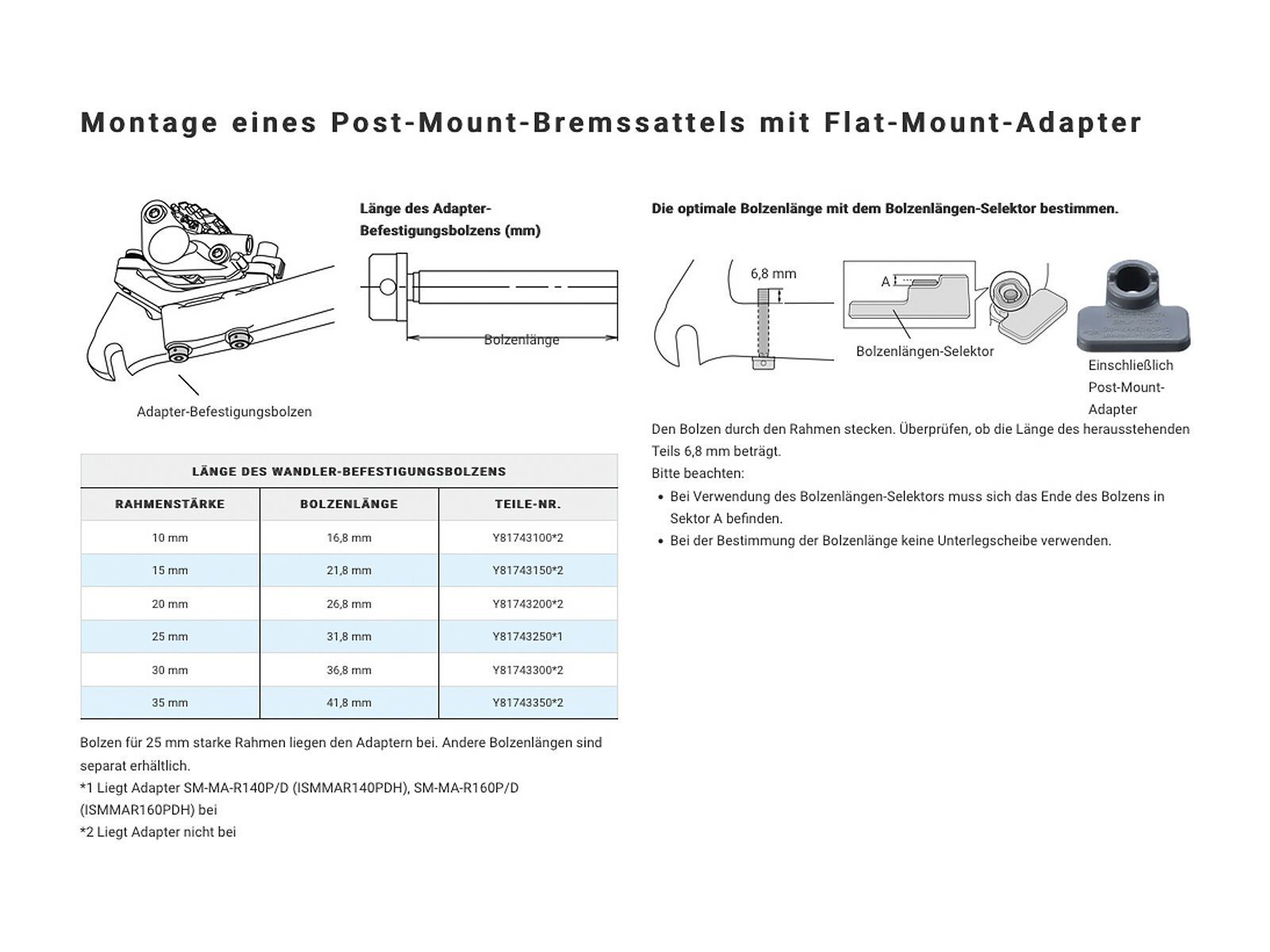 Shimano Scheibenbremsadapter von PM-Bremssattel auf Flat Mount Gabel/-Rahmen - vorne / 160 mm - Bild 4
