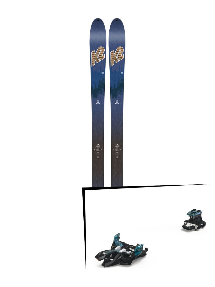 Set: K2 SKI Wayback 82 ECOre 2018 + Marker Alpinist 9 black/turquoise - Bild 1