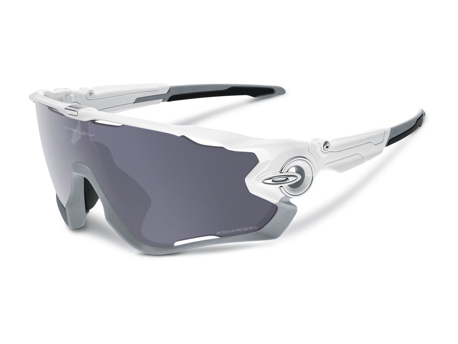 Oakley Jawbreaker, polished white/grey polarized - Bild 1