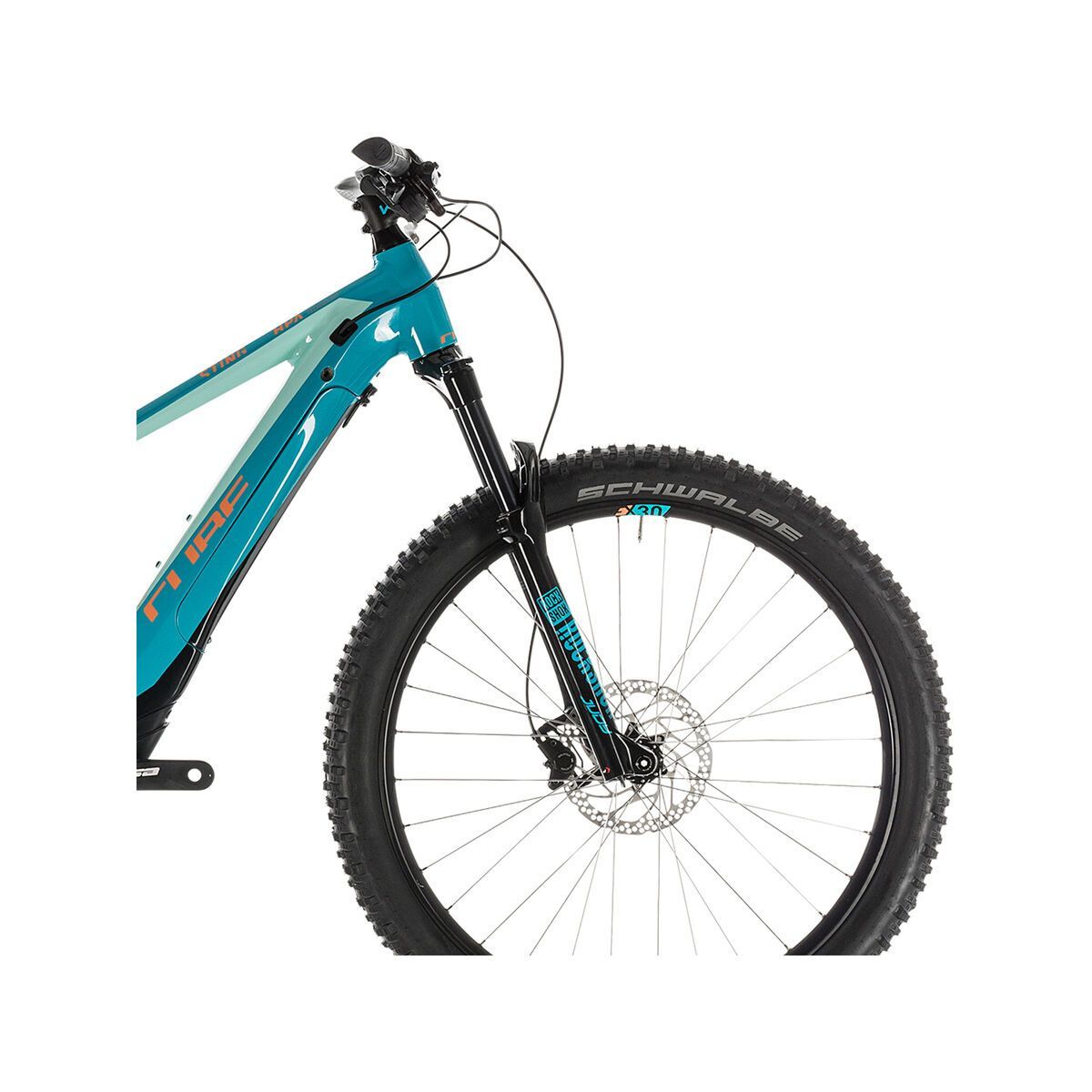 Cube Sting Hybrid 120 Race 500 29, turquoise´n´apricot - Bild 6