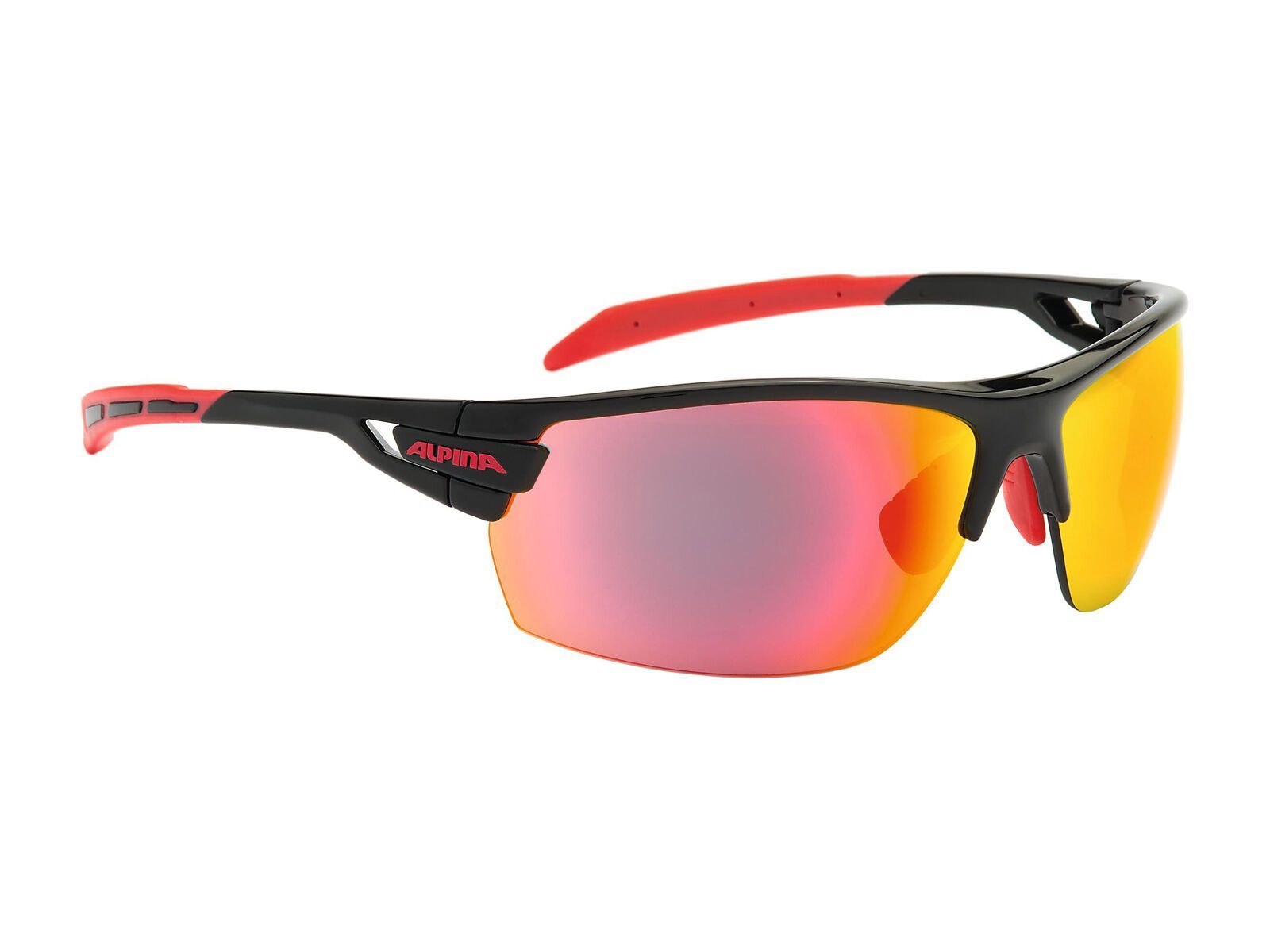 Alpina Tri-Scray inkl. Wechselscheibe, black-red/Lens: ceramic mirror red - Bild 1