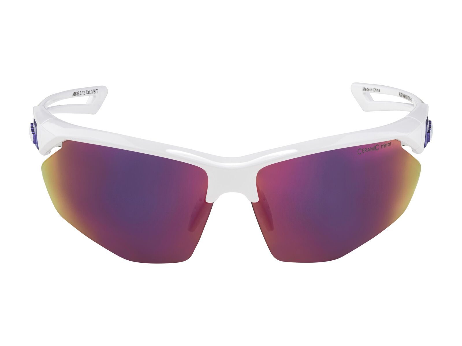 Alpina Nylos HR, Purple Mirror / white-purple gloss - Bild 3