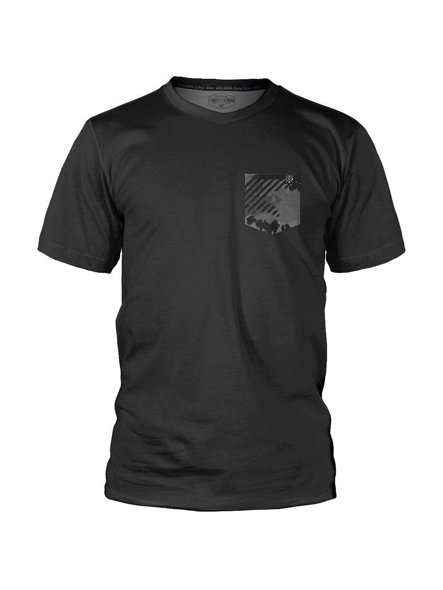 Loose Riders C/S Jersey SS Vink Camo Black, black - Bild 1