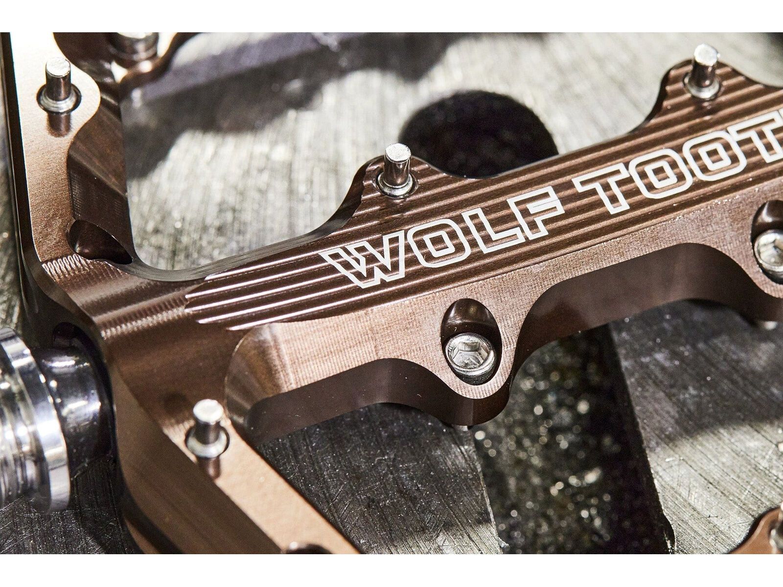 Wolf Tooth Waveform Aluminium Pedals - Large, espresso - Bild 8