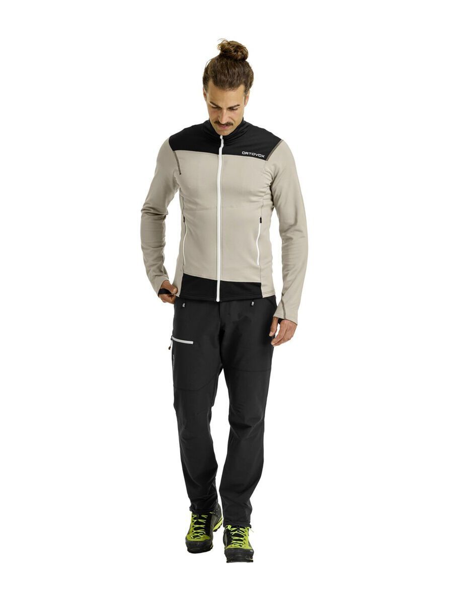 Ortovox Merino Fleece Light Jacket M, grey sand - Bild 4