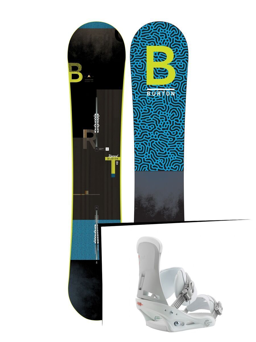 Set: Burton Ripcord Wide 2019 + Burton Custom white - Bild 1
