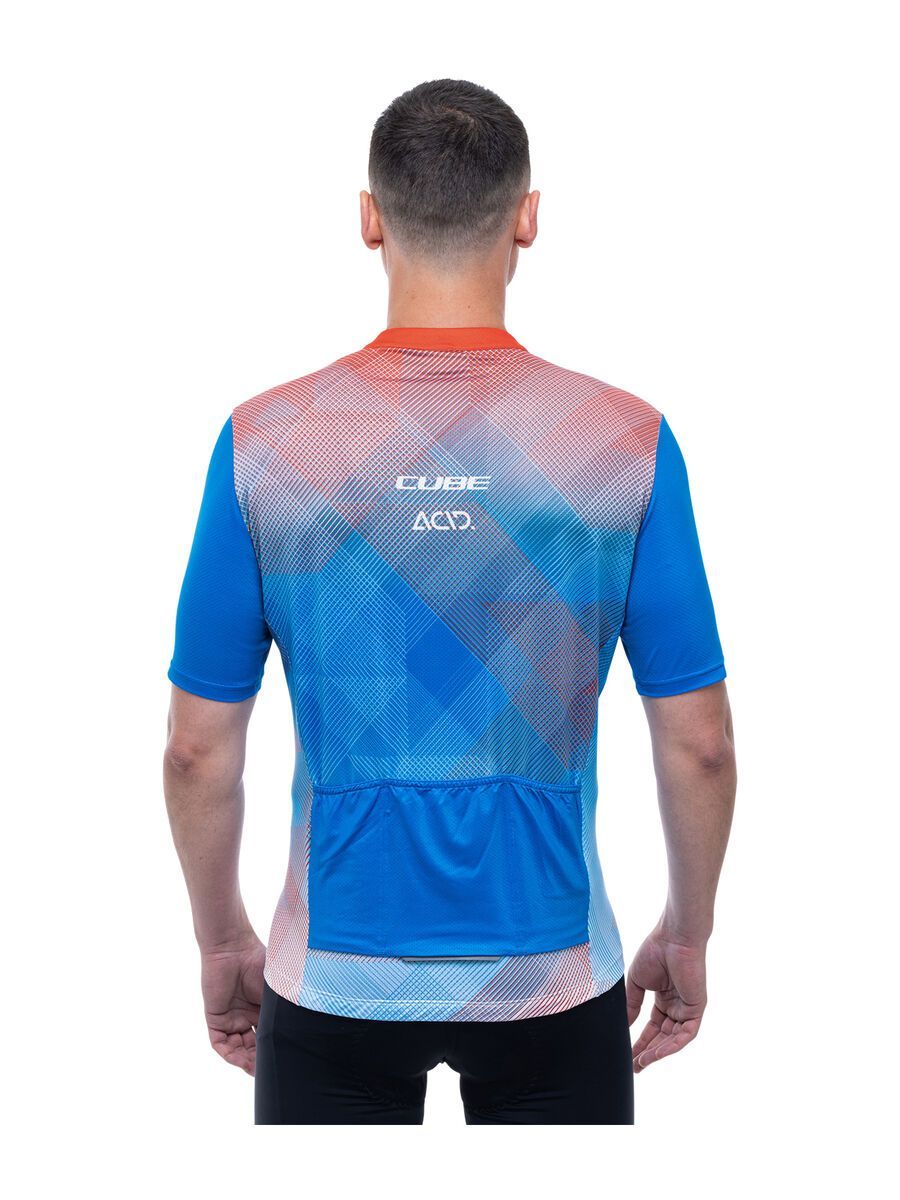 Cube Teamline Trikot CMPT kurzarm, white´n´blue´n´red - Bild 4