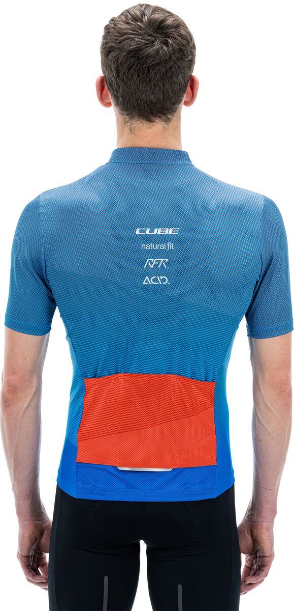 Cube Teamline Trikot CMPT kurzarm, blue´n´red´n´grey - Bild 3