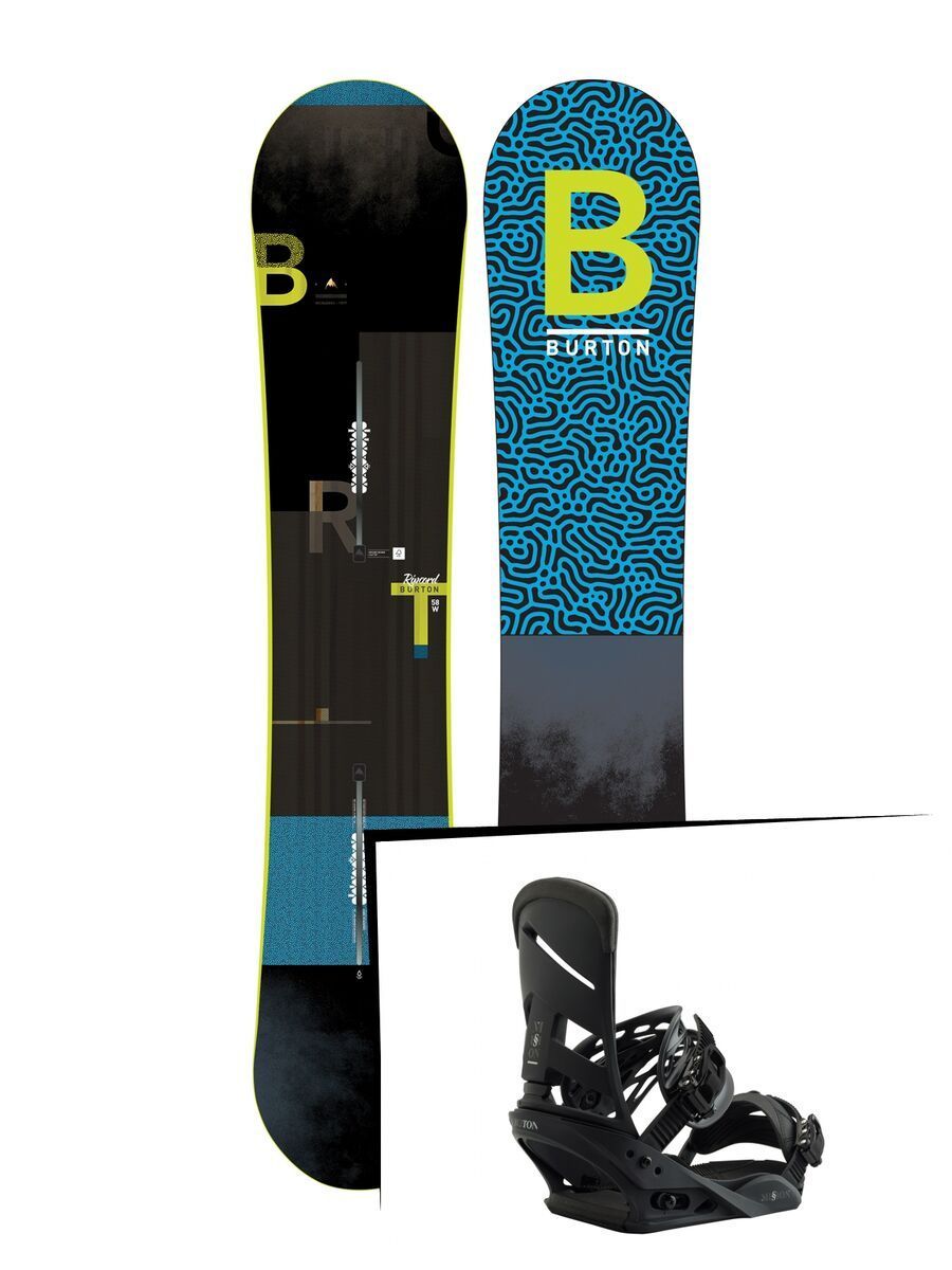 Set: Burton Ripcord Wide 2019 + Burton Mission blackish - Bild 1
