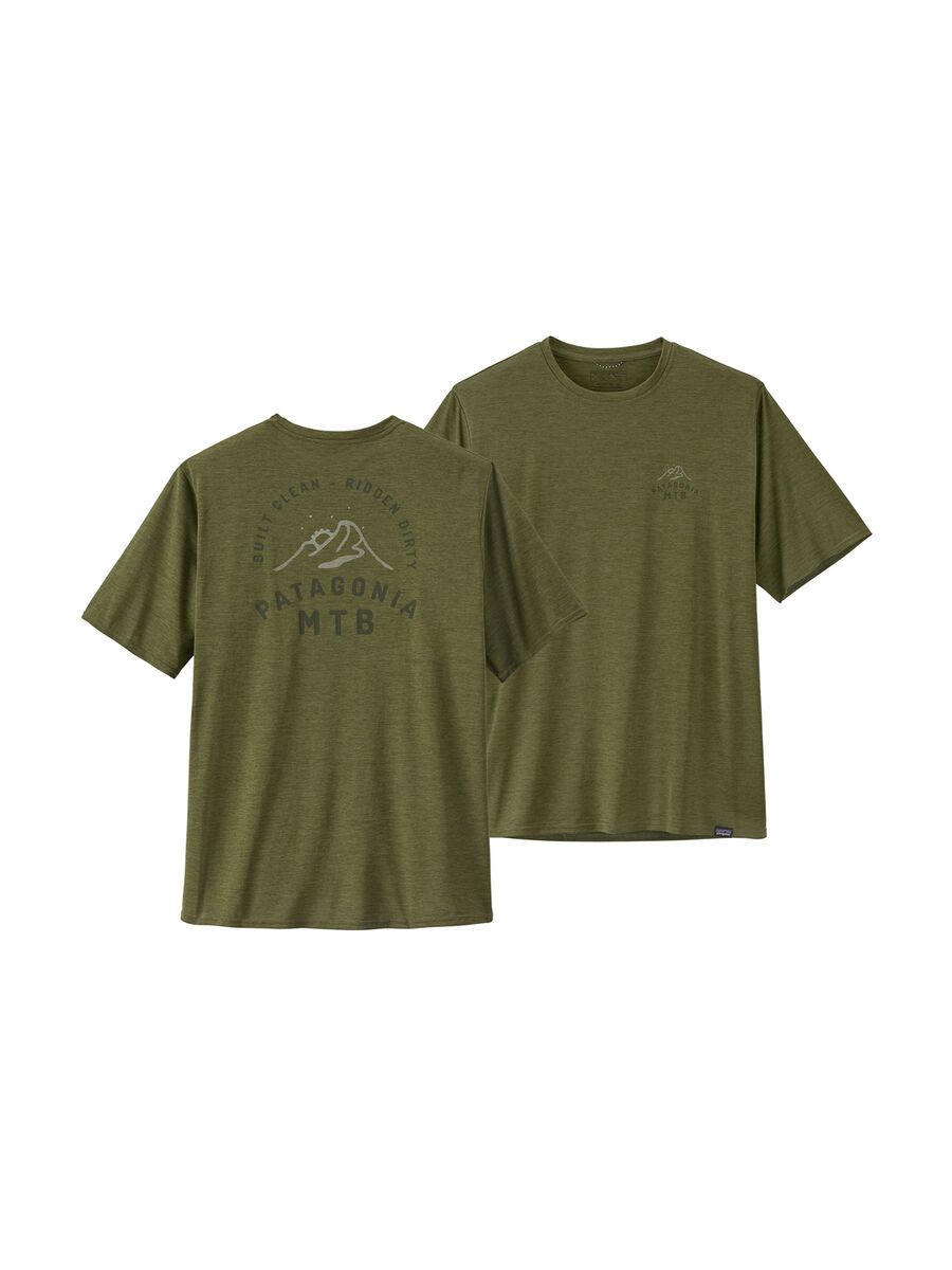 Patagonia Men's Capilene Cool Daily Graphic Shirt MTB Crest, palo green x-dye - Bild 1