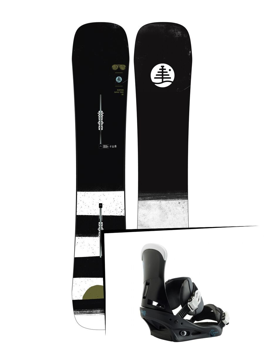 Set: Burton Family Tree Trick Pilot 2019 + Burton Custom black/multi - Bild 1