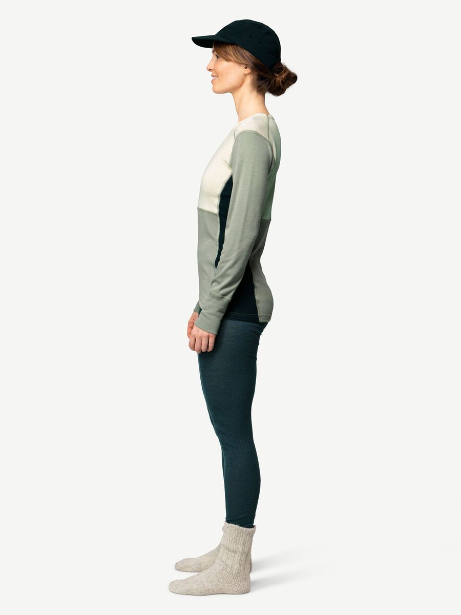 Devold Lauparen Merino 190 Shirt Wmn, raw white/fog/ink - Bild 3