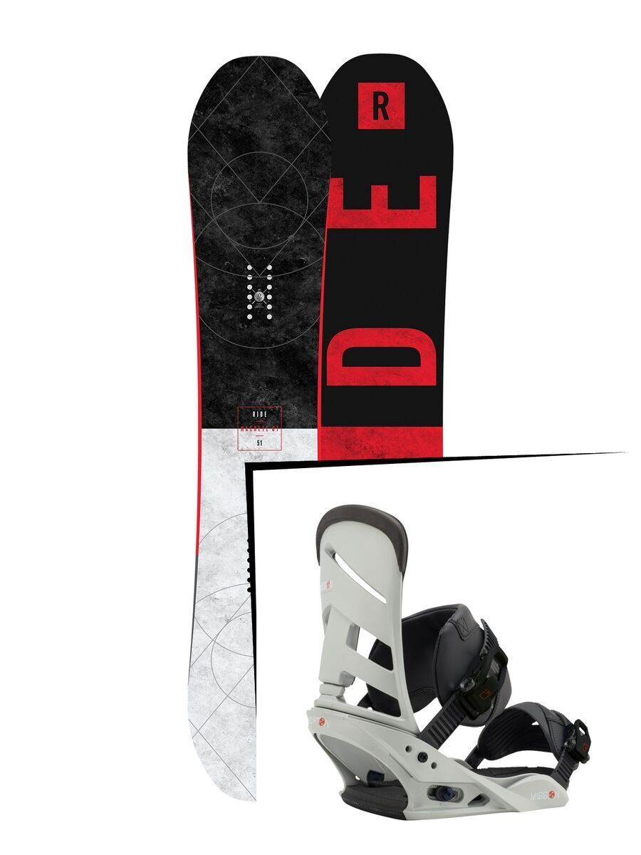 Set: Ride Machete GT 2017 + Burton Mission 2017, gnarly sheen - Snowboardset - Bild 1