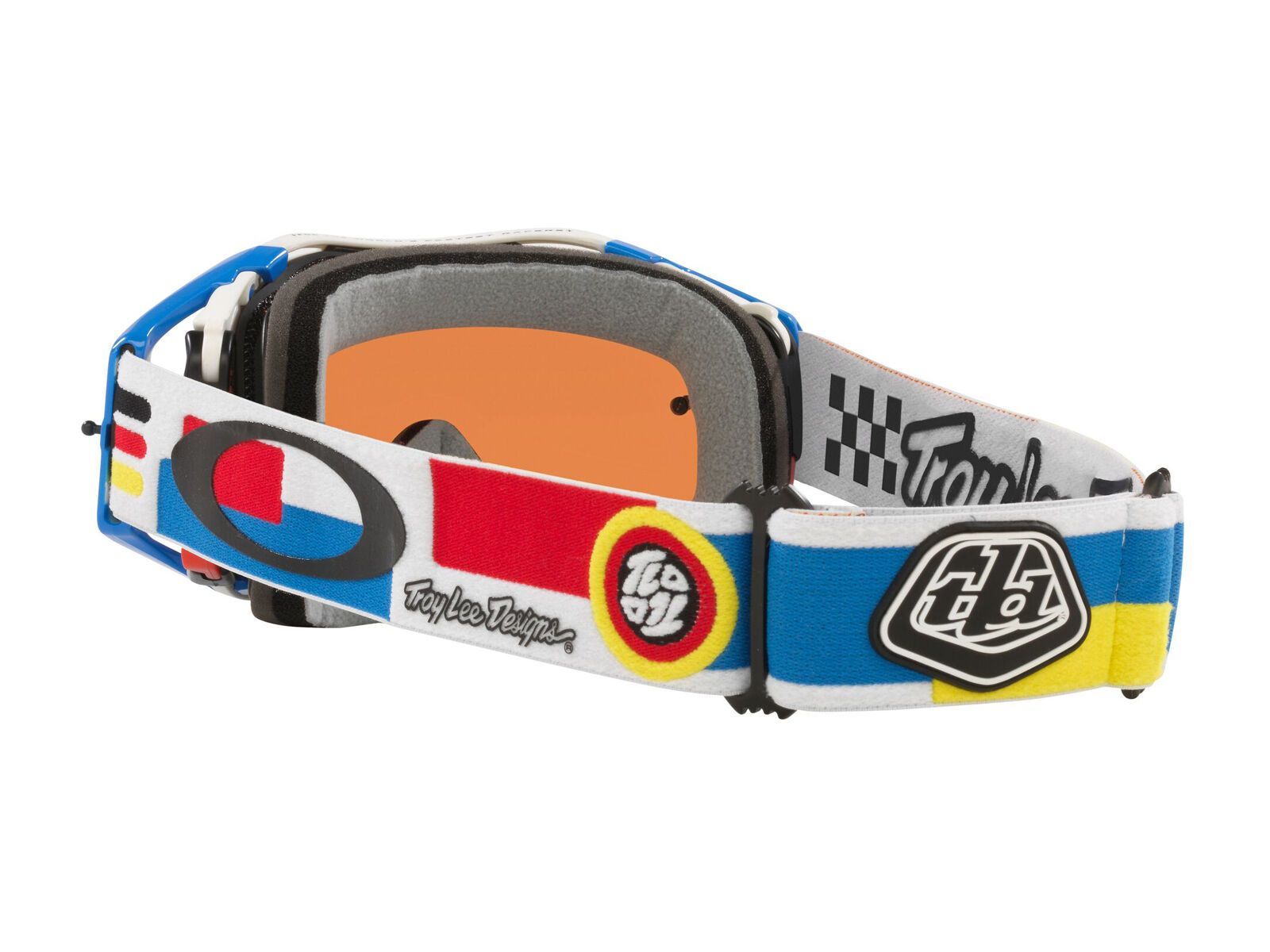 Oakley Airbrake MTB Troy Lee Designs - Prizm MX Sapphire Iridium, white dropin - Bild 5