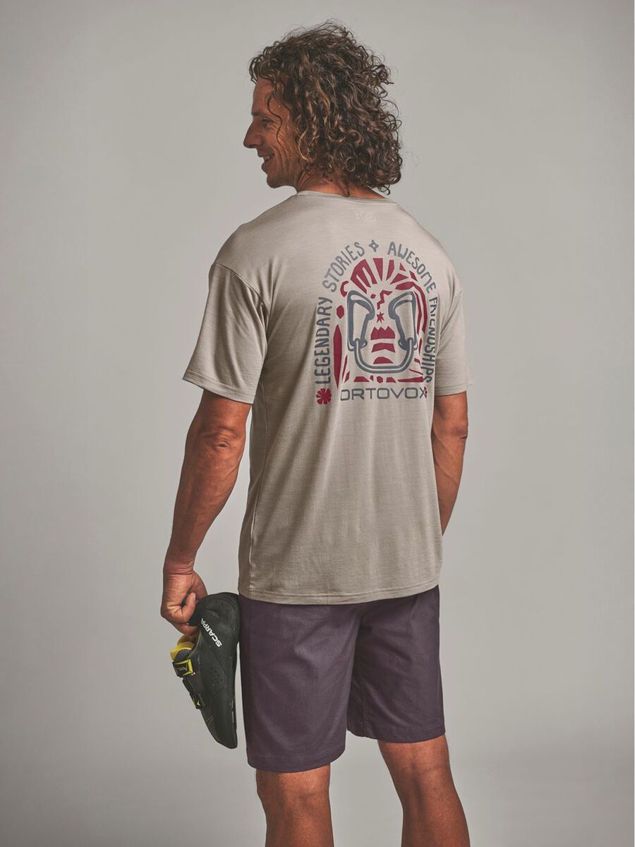 Ortovox 150 Merino Cool Climbing Vibes TS M, dark linen - Bild 4