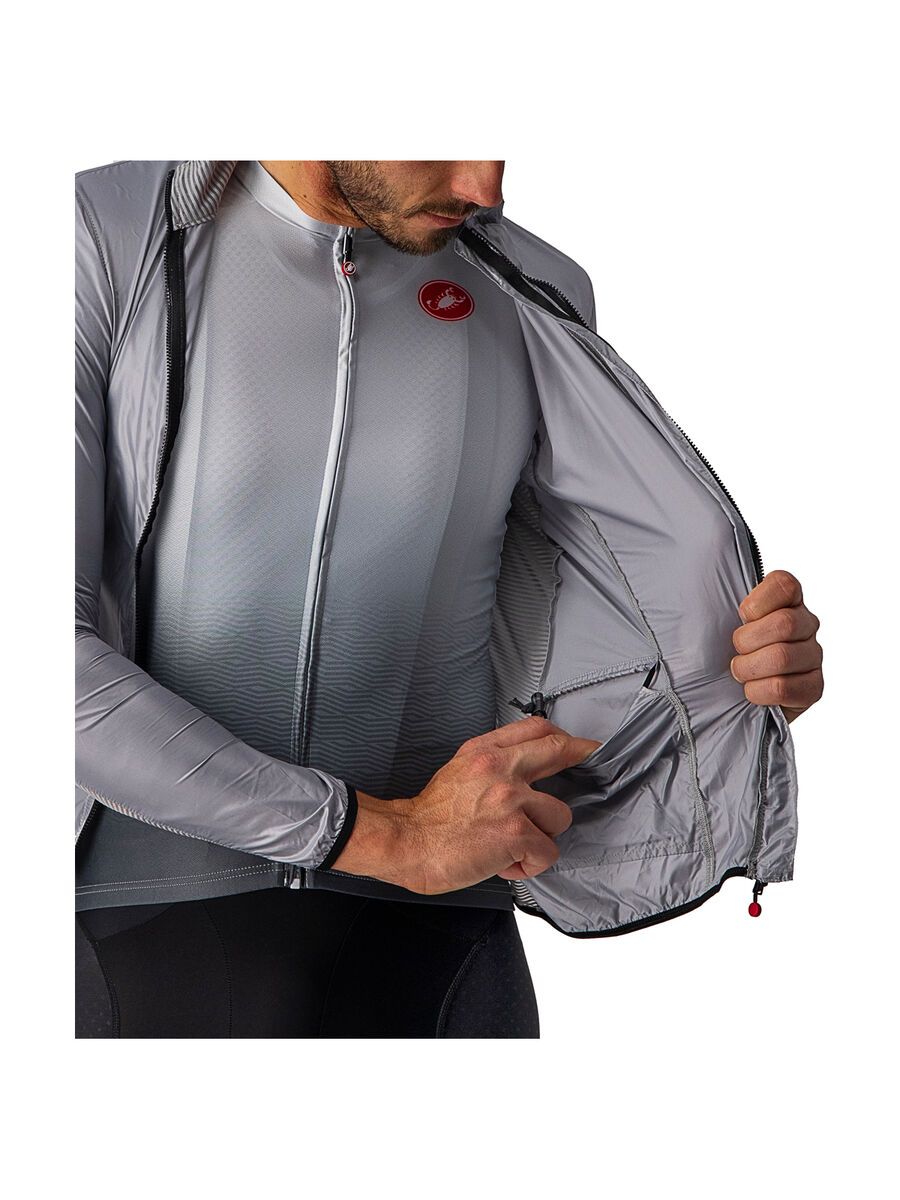 CASTELLI ARIA SHELL JACKET ウィンドブレーカー グレー CASTELLI ( カステリ ) ウィンドブレーカー ARIA SHELL JACKET