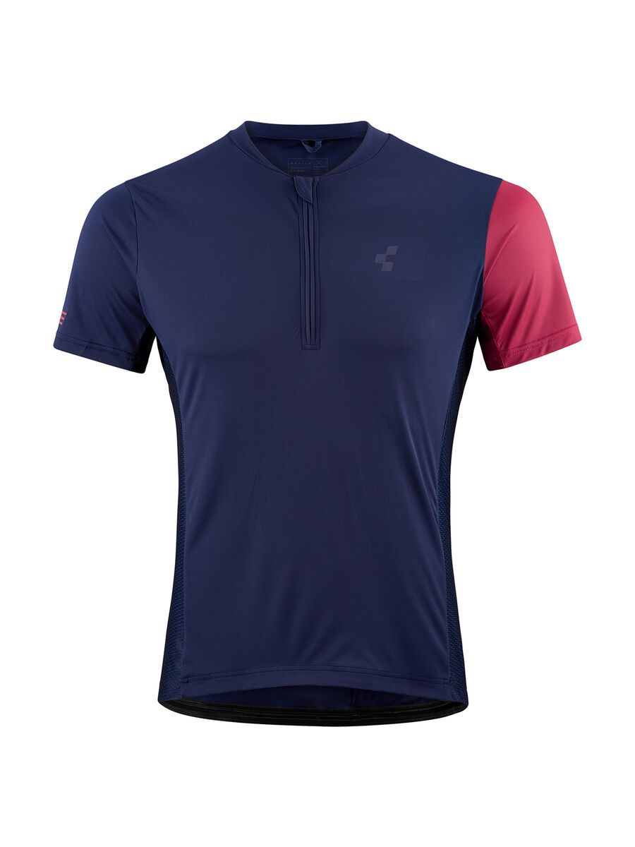 Cube Tour Trikot Half Zip, blue´n´red - Bild 1