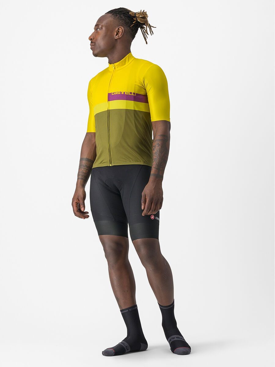 Castelli A Blocco Jersey, passion fruit/amethist-green a - Bild 7