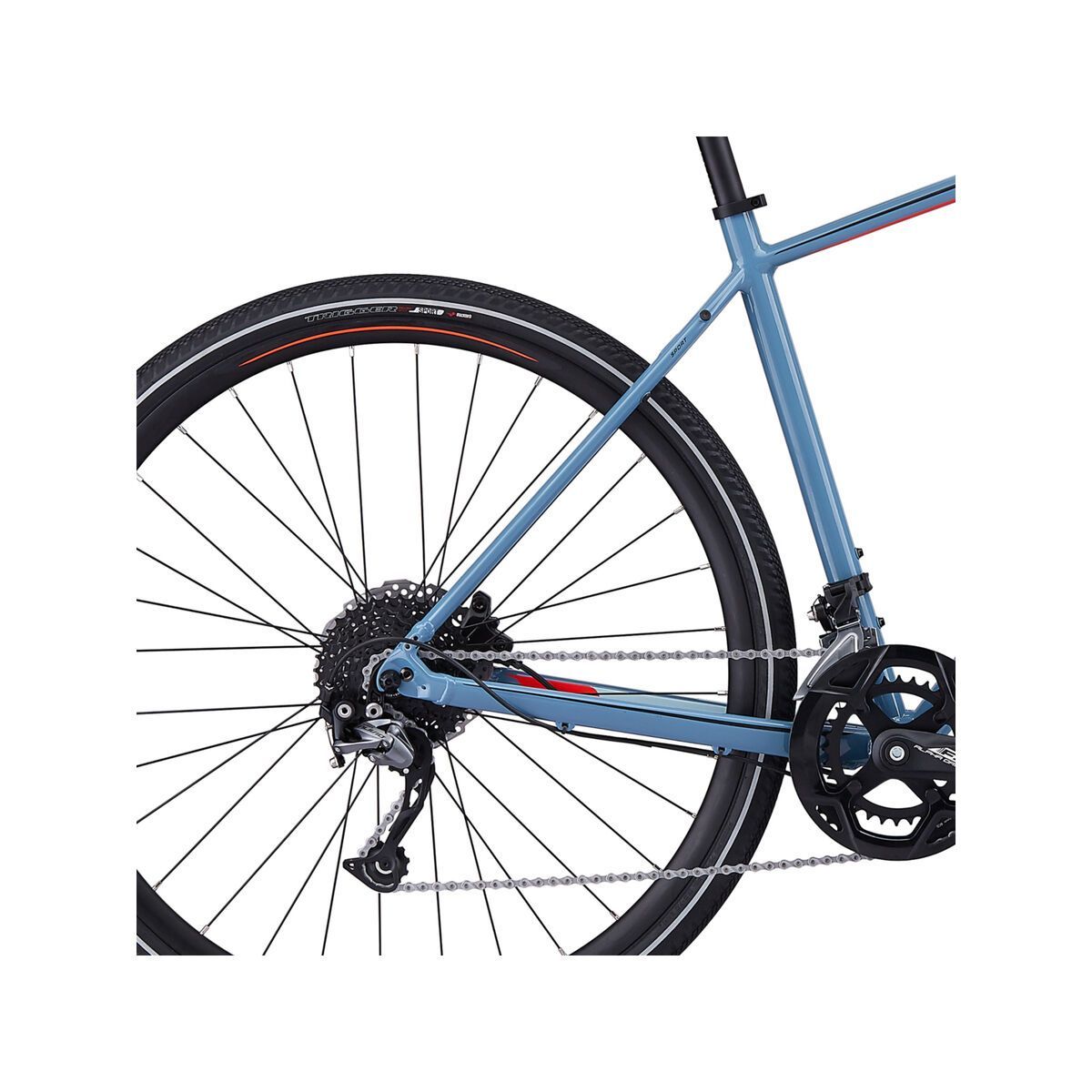 Specialized Crosstrail Sport, gloss storm grey/rocket red/black reflective - Bild 6