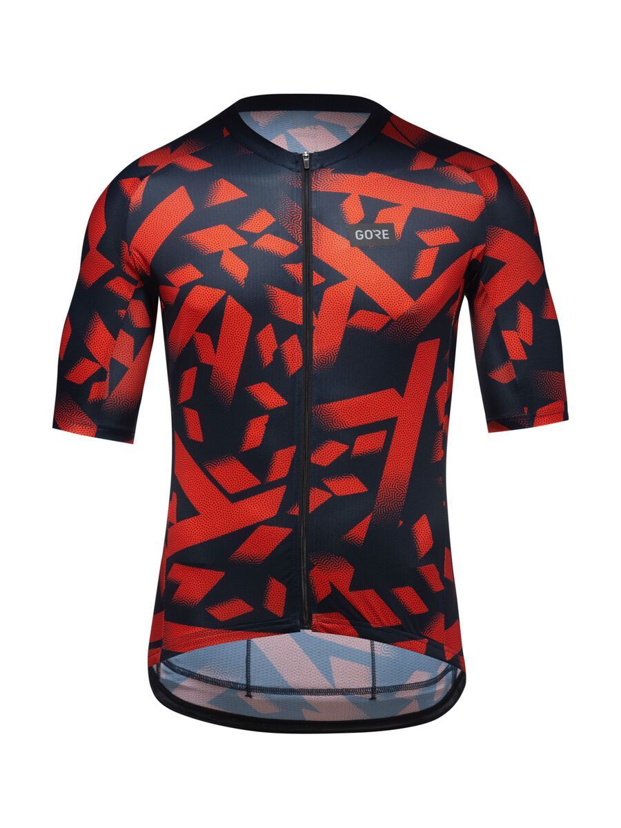 GOREWEAR Spirit Signal Camo Trikot Herren, orbit blue/fireball - Bild 1