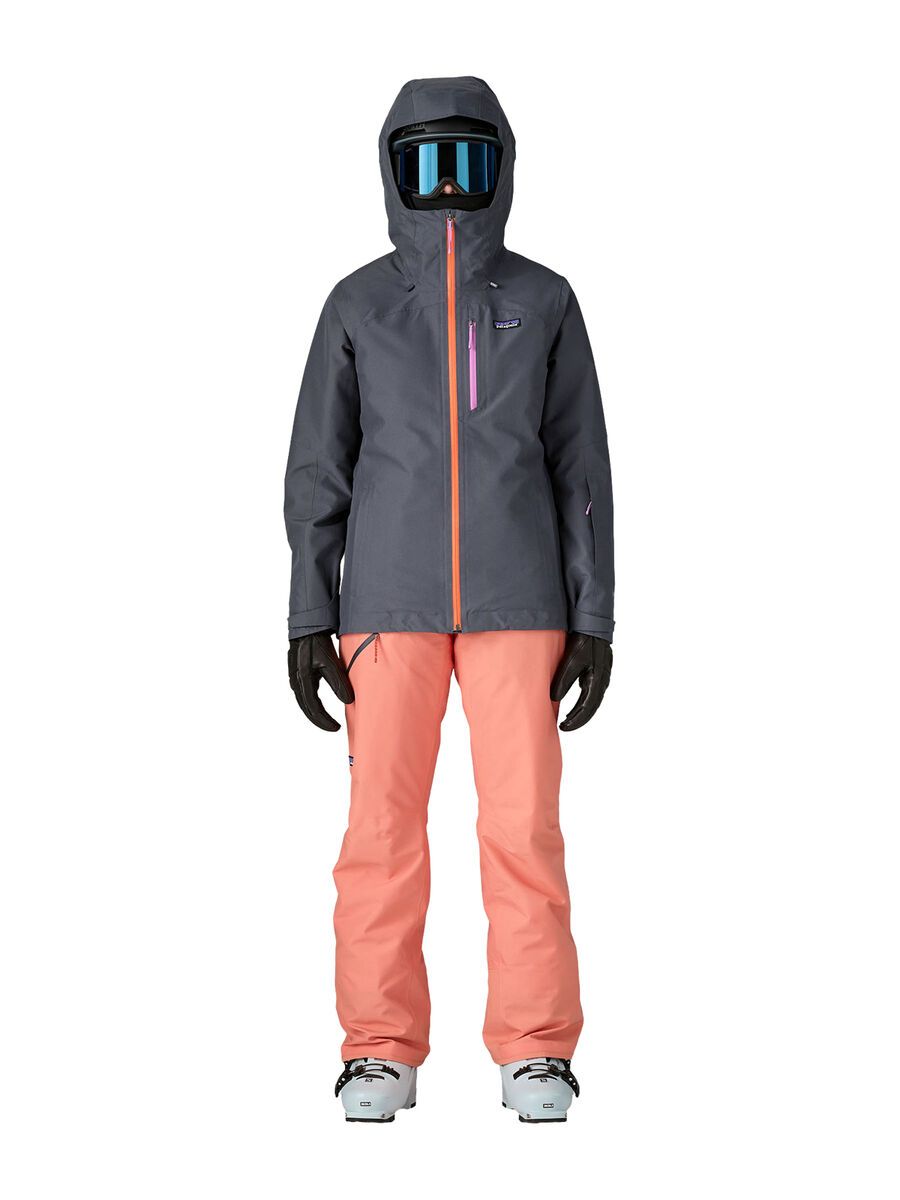 Patagonia Women's Insulated Powder Town Jacket, smolder blue w/orange peel - Bild 8