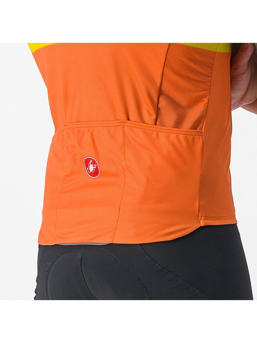 Castelli A Blocco Jersey, defender green/dark red-bordea - Bild 4