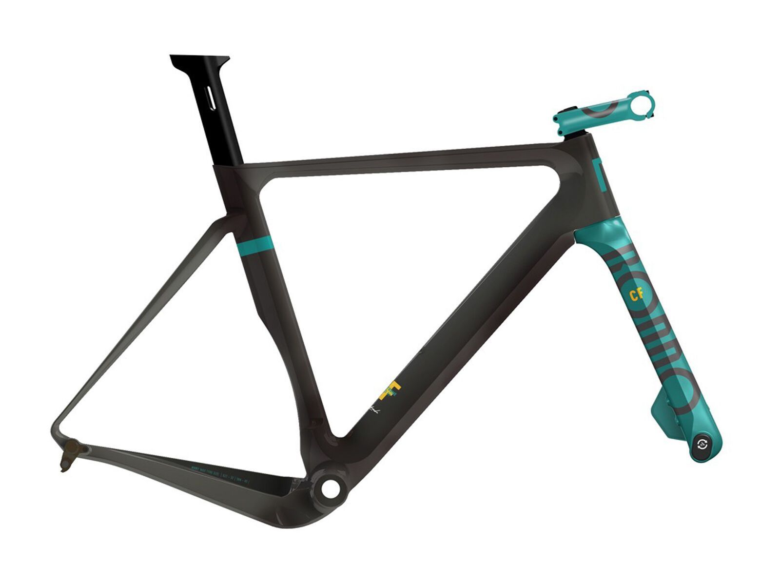 Rondo Hvrt CF Frameset, black/teal - Bild 1