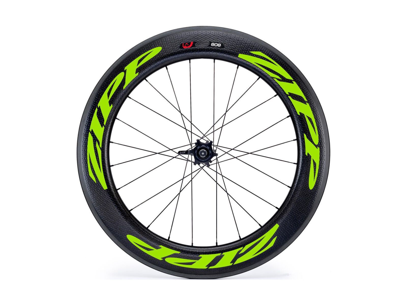 Zipp 808 Firecrest Carbon Clincher, schwarz/grün - Bild 1