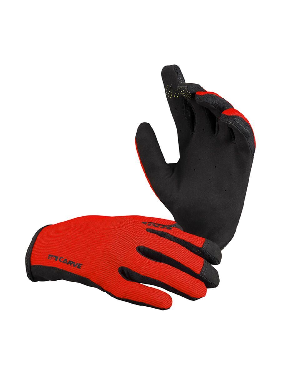 IXS Carve Gloves Kids, fluor red - Bild 1