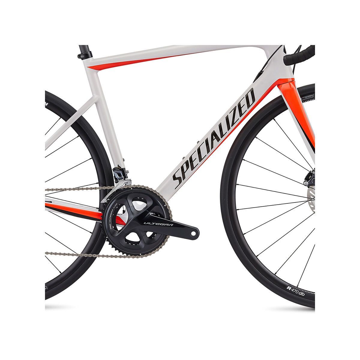 Specialized Tarmac Disc Comp, gloss metallic white silver/rocket red/tarmac black - Bild 5