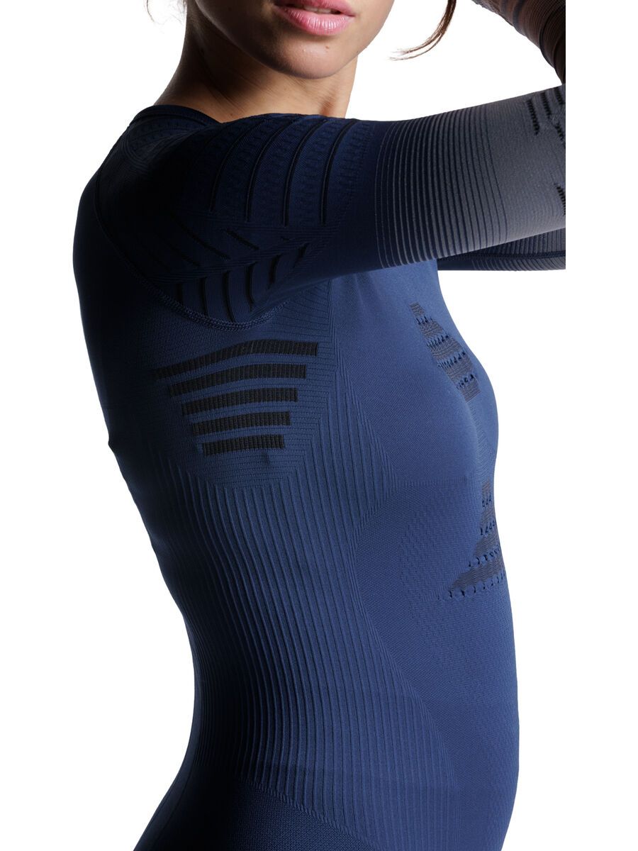 X-Bionic Invent Graphics Shirt LS Wmn, marine/grey/light grey - Bild 9