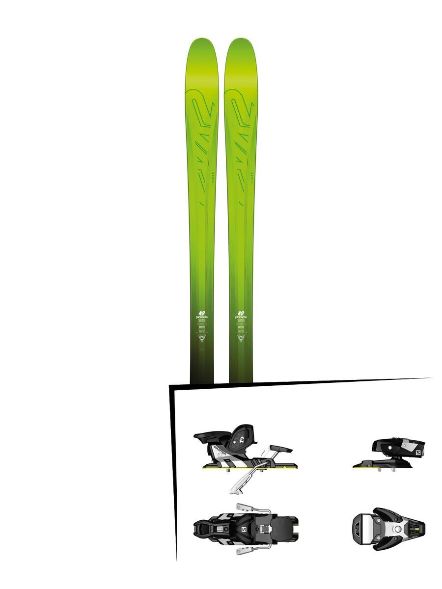 Set: K2 SKI Pinnacle 95 2017 + Salomon STH2 WTR 13 (1456104) - Bild 1