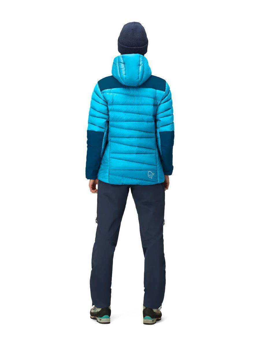 Norrona falketind down750 Hood W's, aquarius/mykonos blue - Bild 4