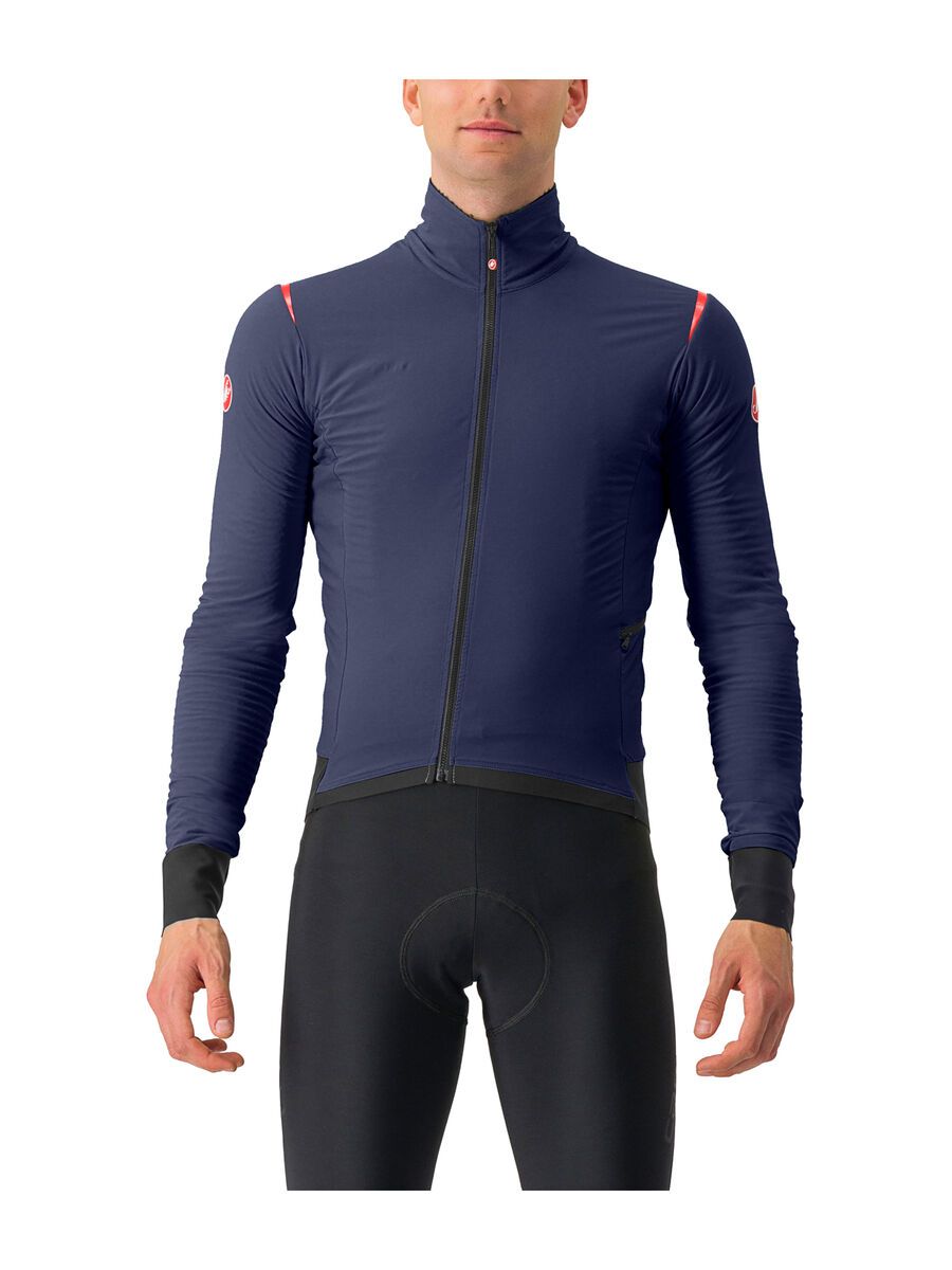 Castelli Alpha Flight RoS Jacket belgian blue/pompeian red-rock M 4523506-424-M