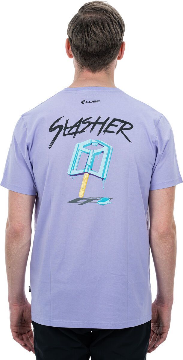 Cube Organic T-Shirt Gravity-Fit Slasher, violet - Bild 4