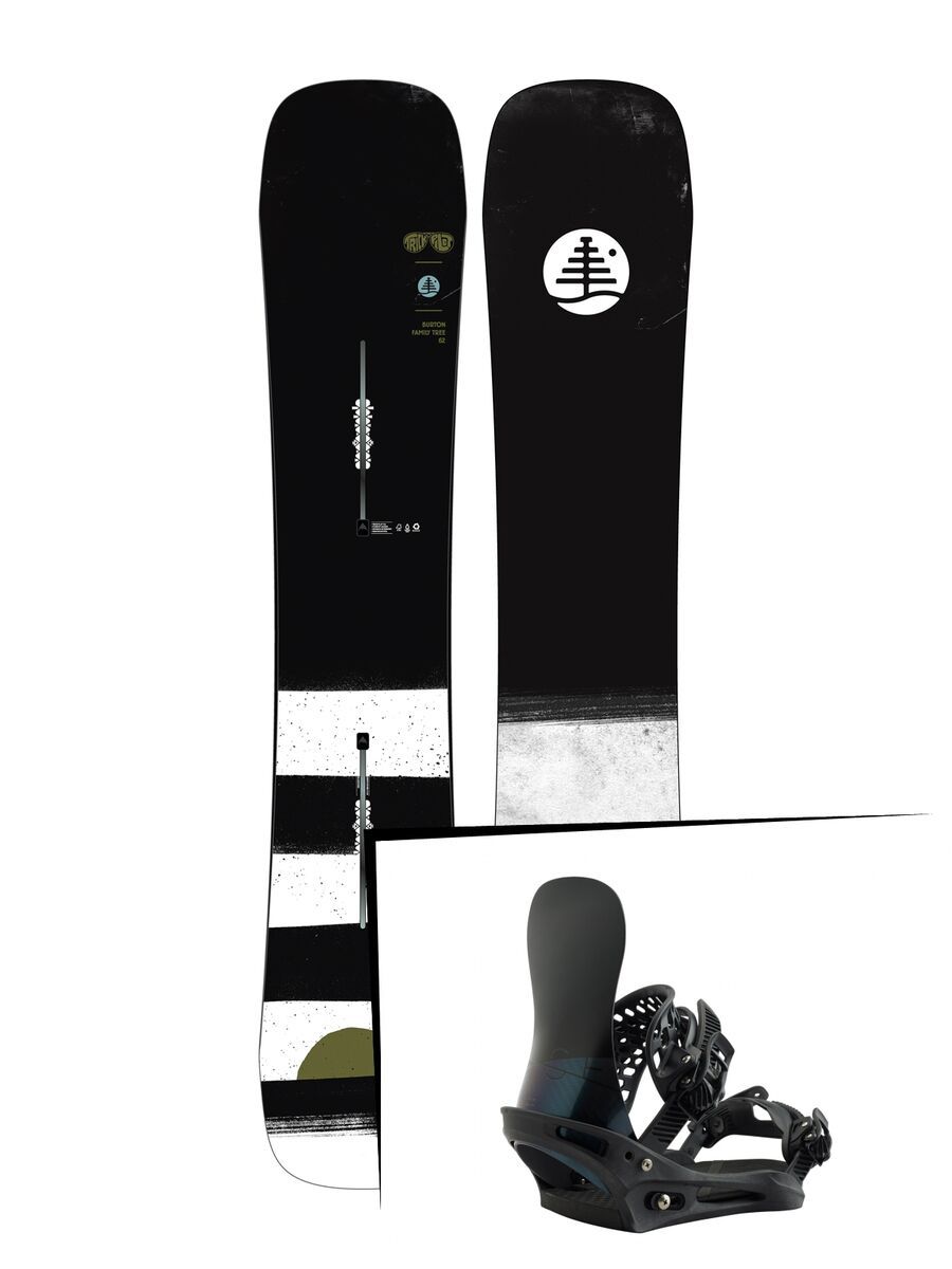 Set: Burton Family Tree Trick Pilot 2019 + Burton X-Base black matte - Bild 1