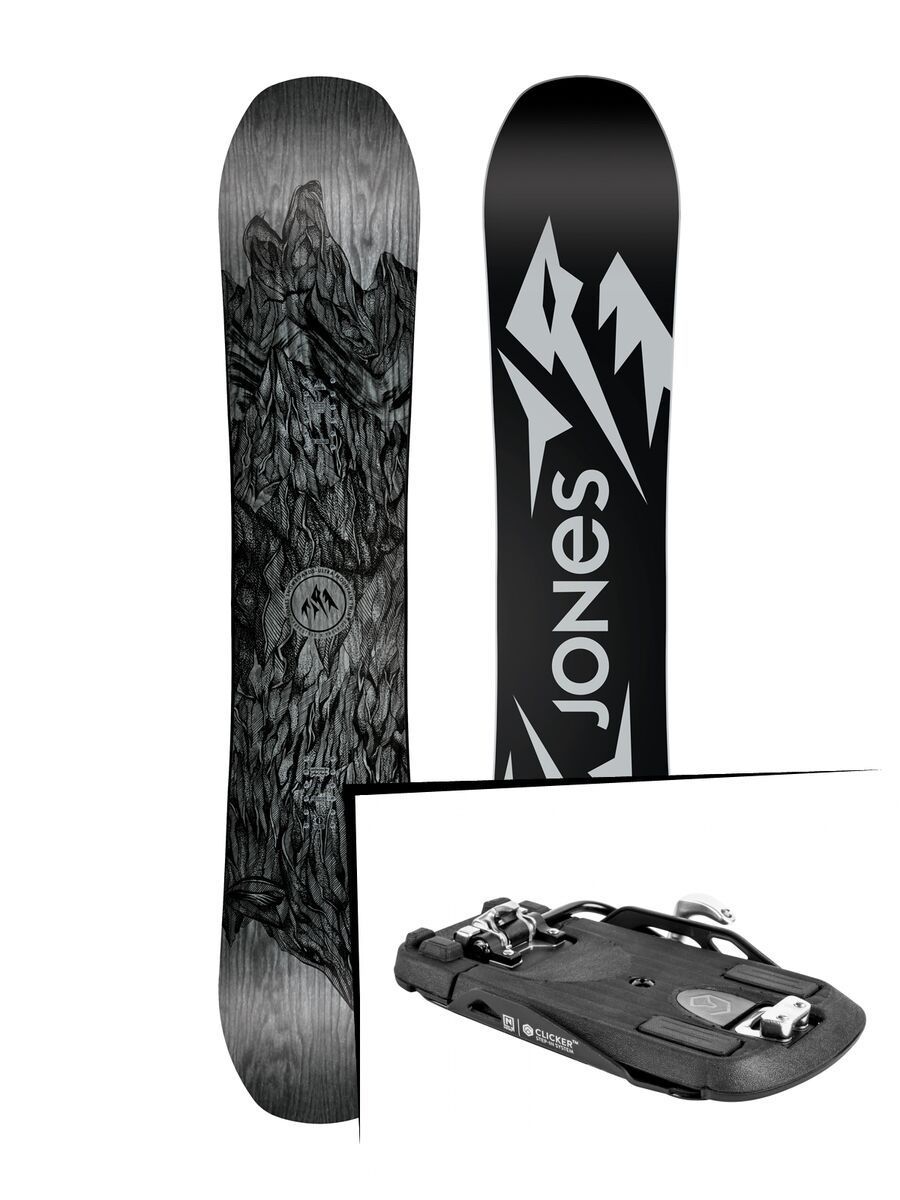 Set: Jones Ultra Mountain Twin Wide 2019 + Nitro Clicker black - Bild 1