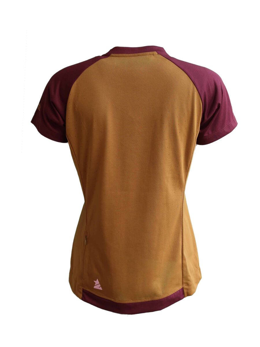 Zimtstern PureFlowz Shirt SS Women’s, golden brown/windsor wine - Bild 2