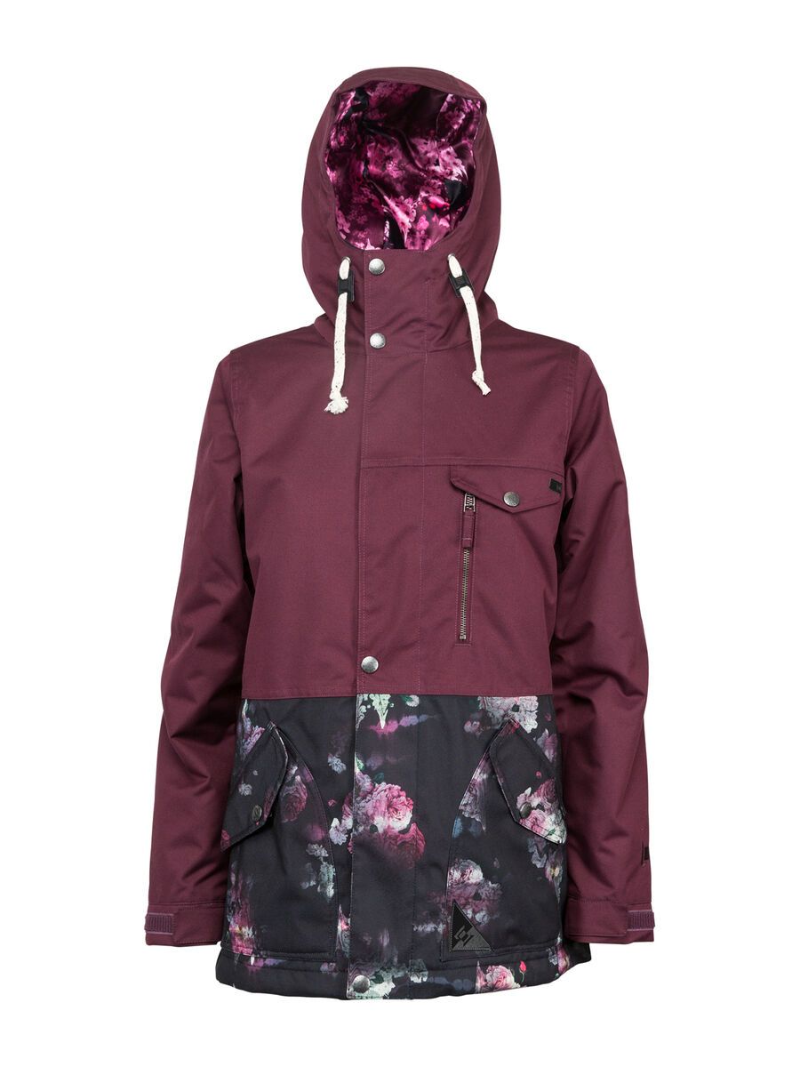 Nitro L1 Yoko Jacket, port/rose print - Bild 1