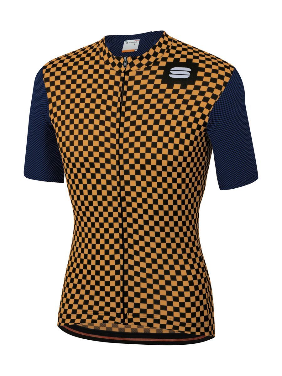 Sportful Checkmate Jersey, blue twilight/gold - Bild 1
