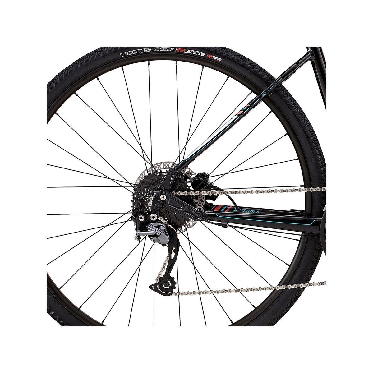 Specialized Ariel Sport Disc Step Through, metallic black/silver/pearl coral/turquoise - Bild 4